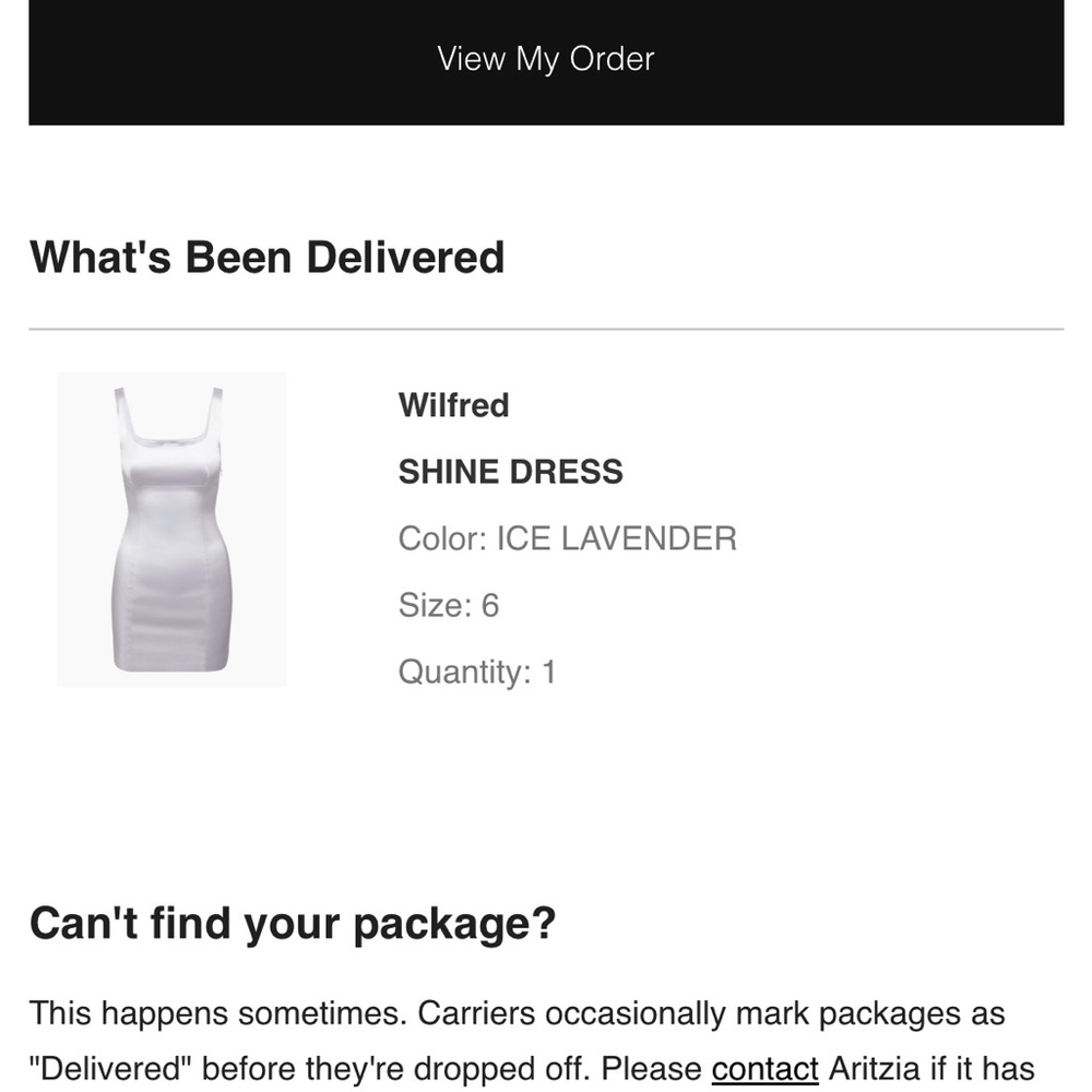 Wilfred Shine Dress - NEVER WORN!